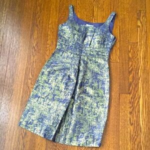 Moschino Cheap And Chic Purple Gold Metallic Dress